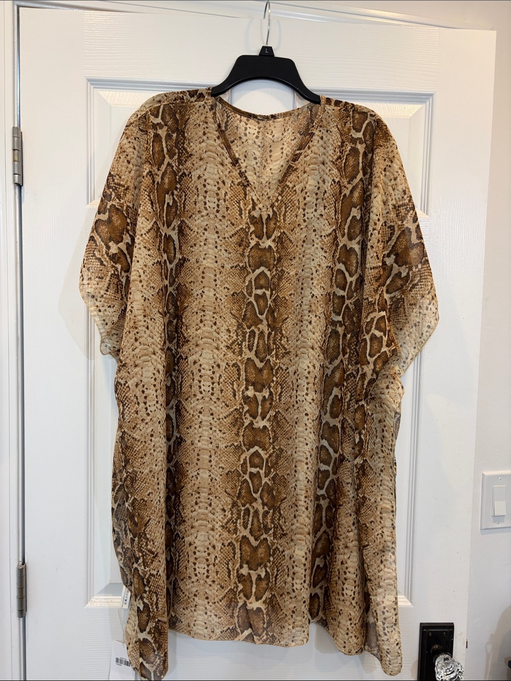 NWT Brown Snake-Print Reptile Pattern Pet Reptile Accessory Cover